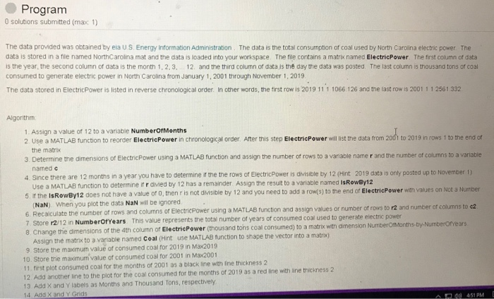  I need help writing thise code Program O solutions submitted (max)