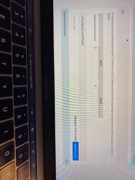 three machines. Because of frequent employee turnover in the accounting department, a