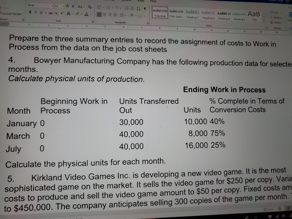  Help Arial - 12 A A Aa A - E 21