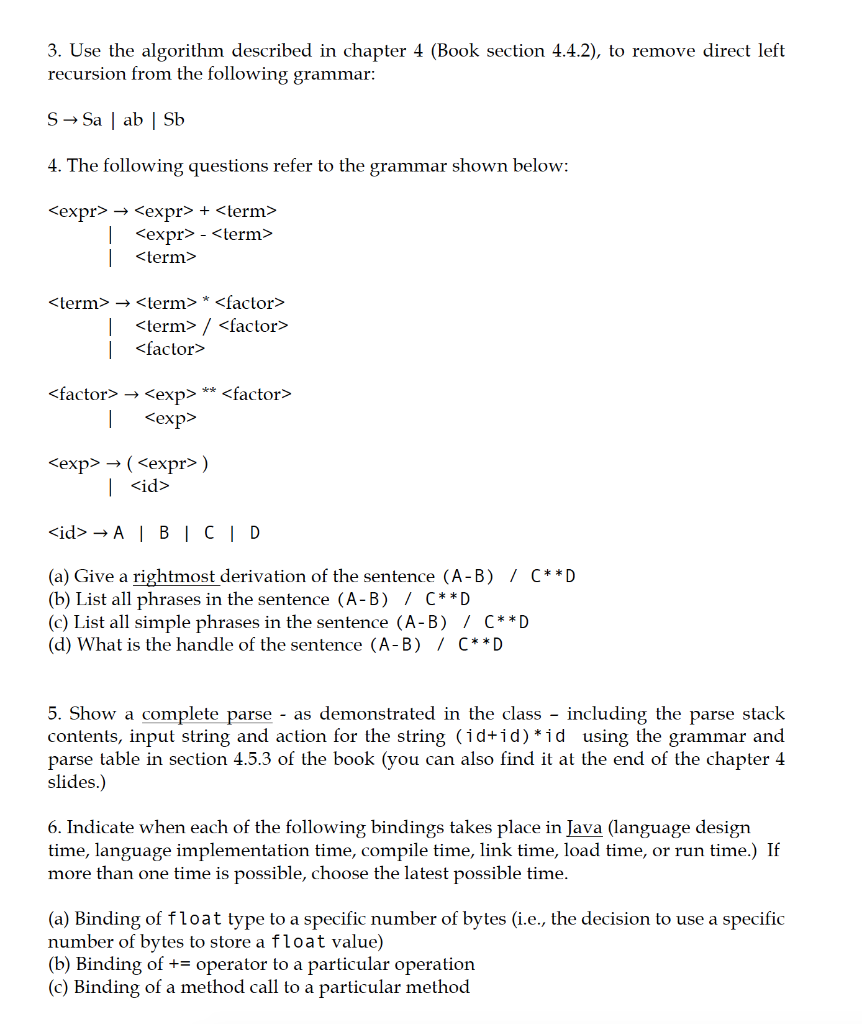  TRANSCRIBED: 3. Use the algorithm described in chapter 4 (Book section