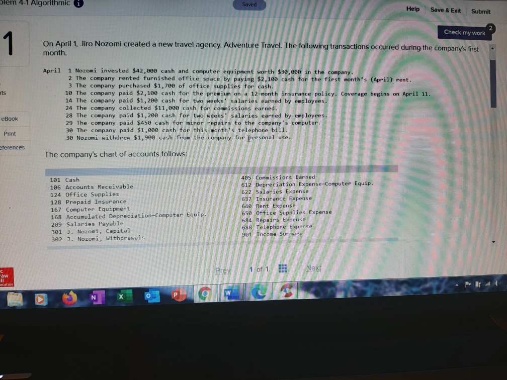  I really need help on these! Thanks Dlem 4-1 Algorithmic Saved