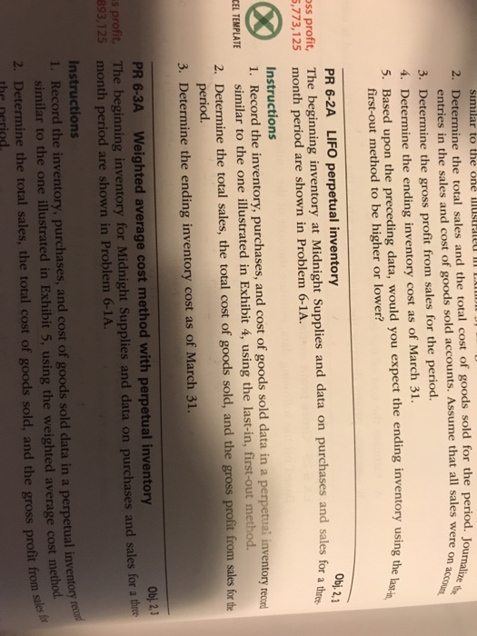 inventory The beginning inventory at Midnight Supplies and data on purchases and