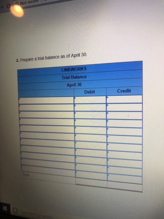 prepaid $9,000 cash for twelve months' rent for office space. (Hint: Debit