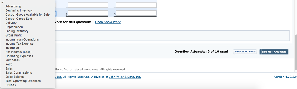 ee of Litwin Company collects the following data fo San Miguel Store