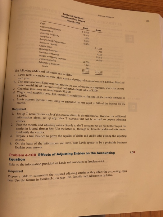 Problem 4-8A and LO5 Problem 4-9A 204 Income Measurement and Acenual Accounsing
