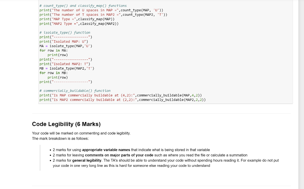 on the map. An entry Aij is the ith row and jth
