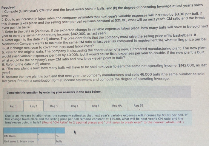 that relies heavily on direct labor workers. Thus, variable expenses are high,