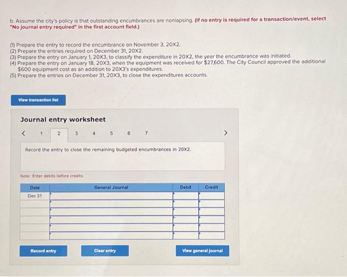 required for a transaction/event, select "No journal entry required" in the first