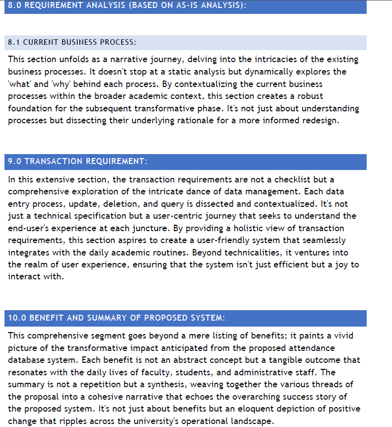 within the university. Driven by the imperative to overcome existing inefficiencies, the