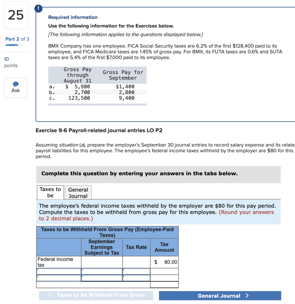 your work 24 Required information Use the following information for the Exercises
