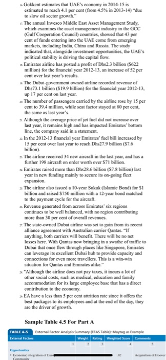 W) and create IFAS summary similar to Table 5.2 C) Identify strategie