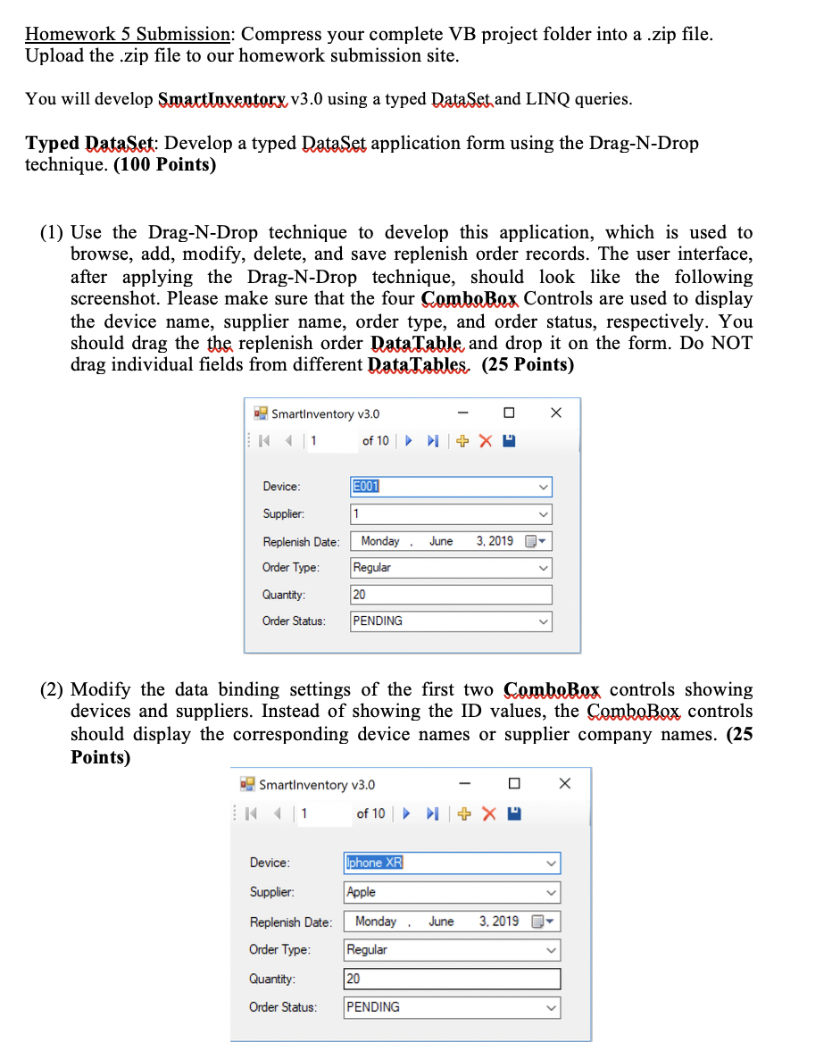 Typed DataSet (Drag-N-Drop) and LINQ Query VB.NET Programming Microsoft Visual Studio 2015