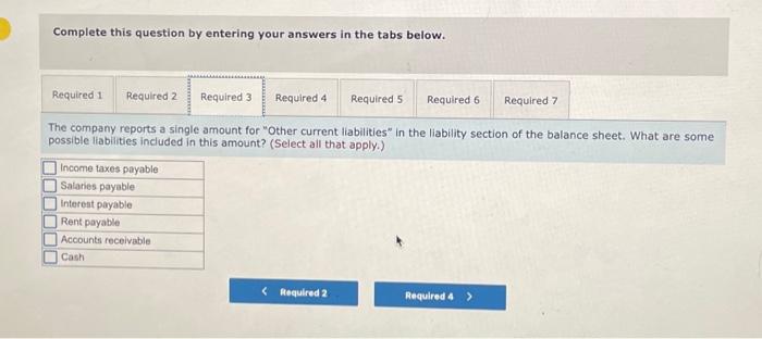 total liabilities plus total stockholders' (or shareholders') equity. Complete this question by