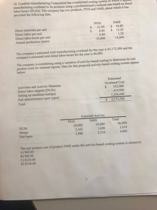 Please help with this managerial accounting question. Will be sure to