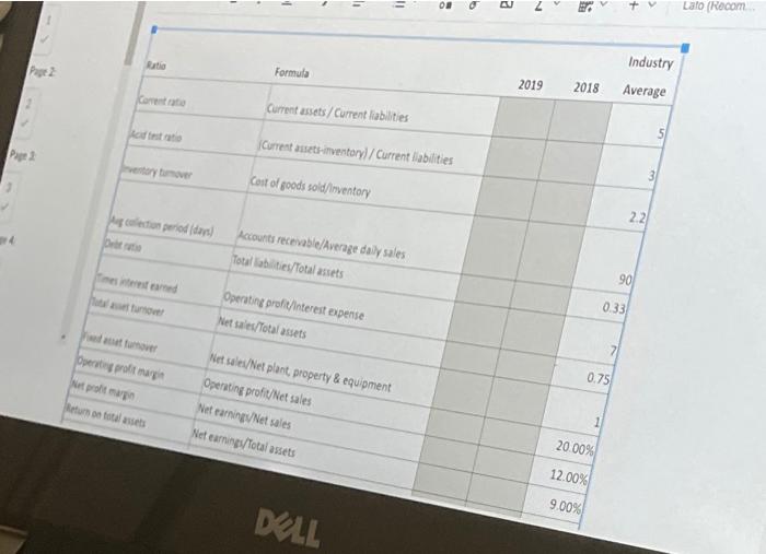 to compare Baker & Co, to the industry. The following are the