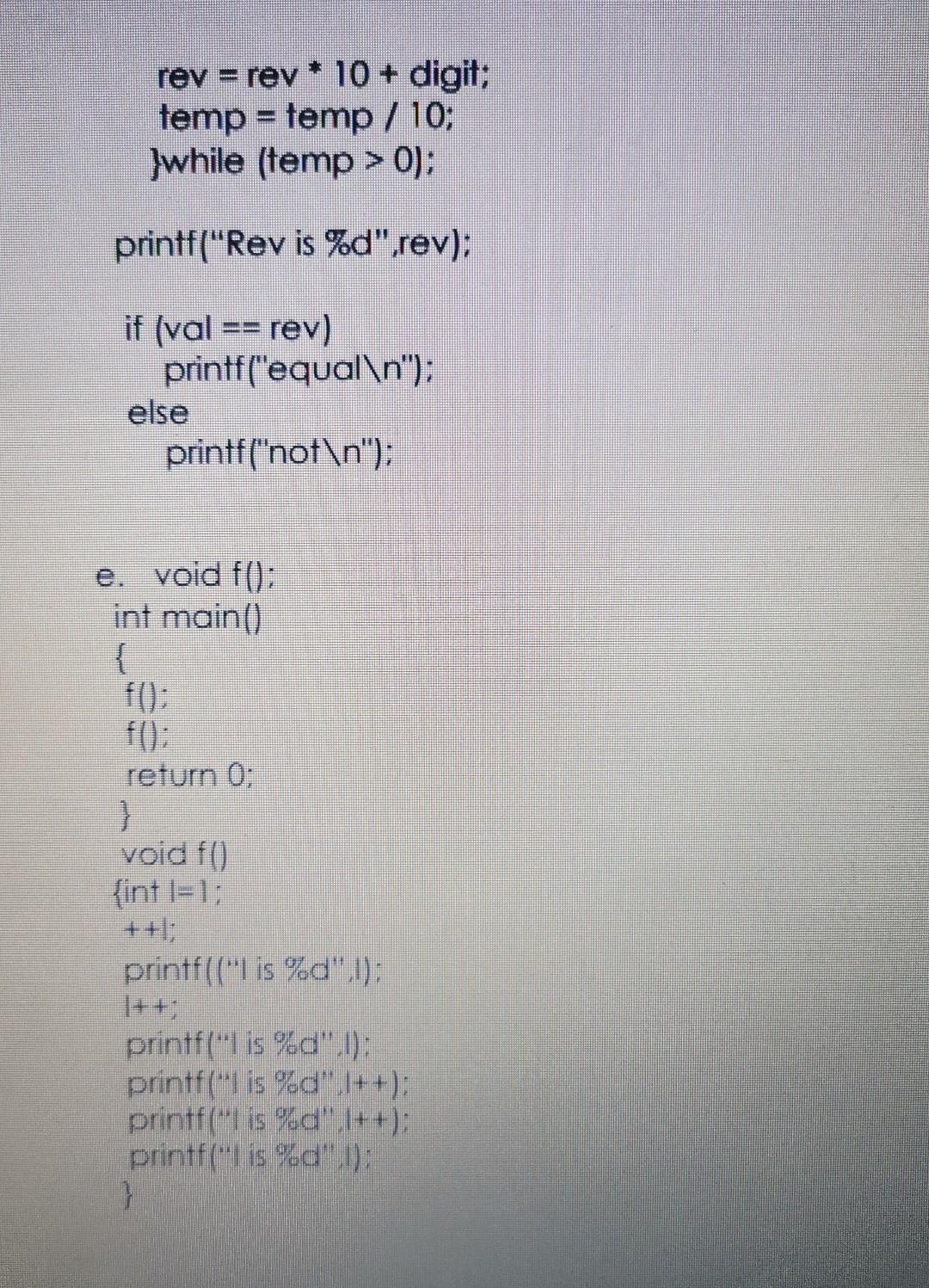 sy): refurn (x : Q1. Find the error in each of the