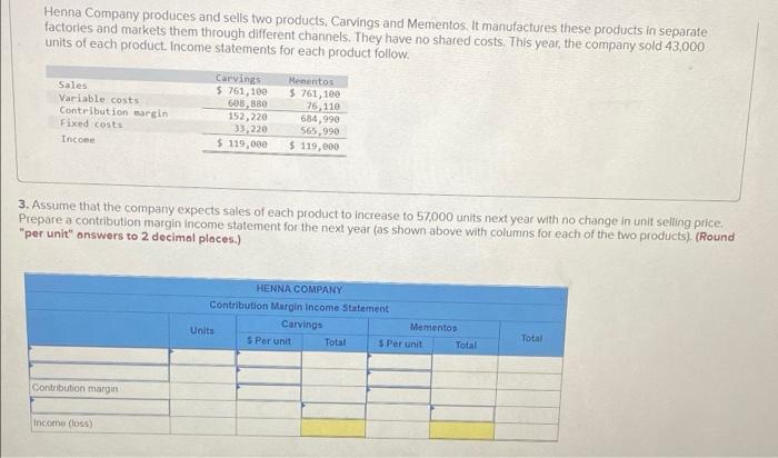 in separate factories and markets them through different channels. They have no