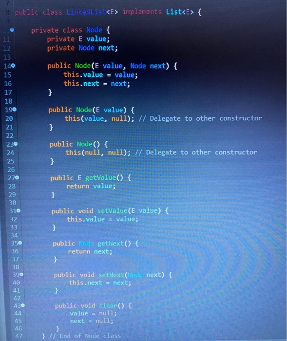 both classes ArrayList and Linked List 3. Consider a member method reverse()