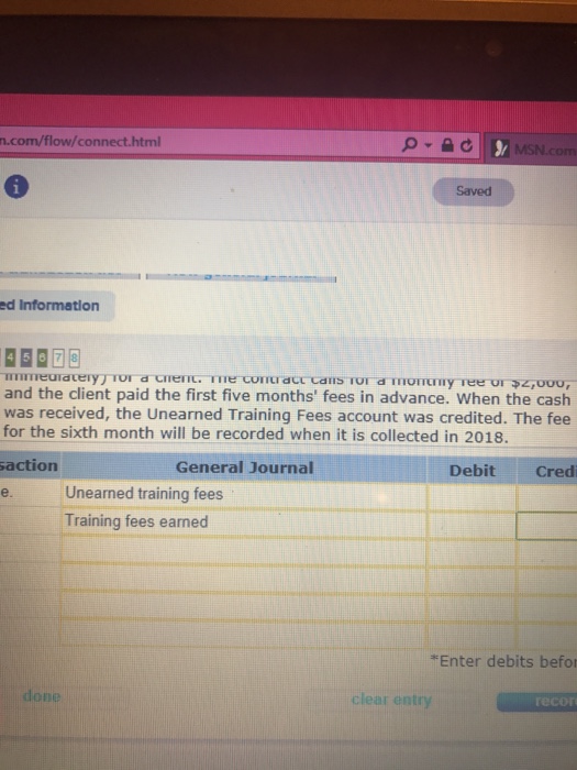 agreed to do a special six-month course (starting immediately) for a client.