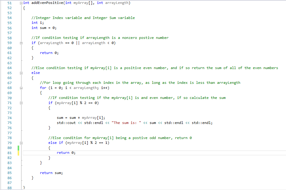 I need to create a function definition that adds all the even