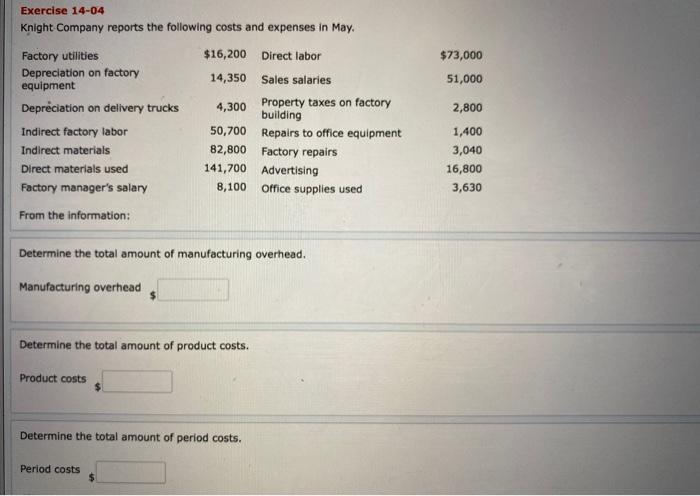 Direct Labor Used Total Factory Manufacturing Overhead Costs (1) $42,400 $62,000 $52,600