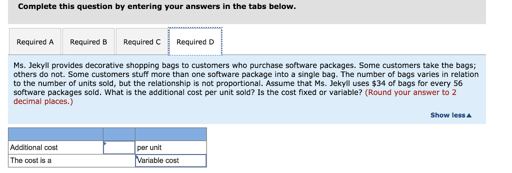 the package from a software company for $180 each. Booth space at
