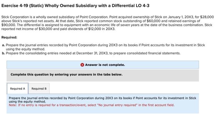  please help with recording the excess value reclassification entry(B, part b)
