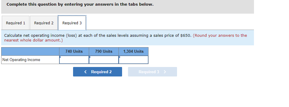 for the company follows: Required: 1. Complete Presidios cost data table. 2.