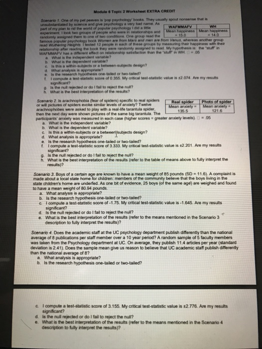  I need help asap!! Module 6 Topic 2 Worksheet EXTRA CREDIT