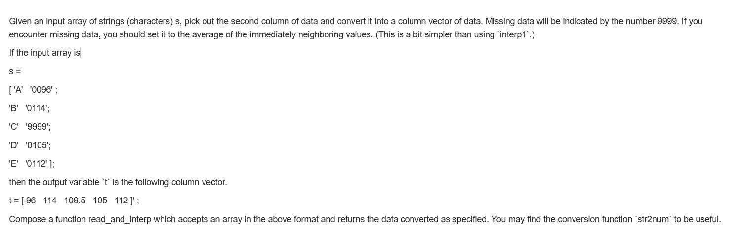  note: change "strings(characters)s" into "characters" Given an input array of strings