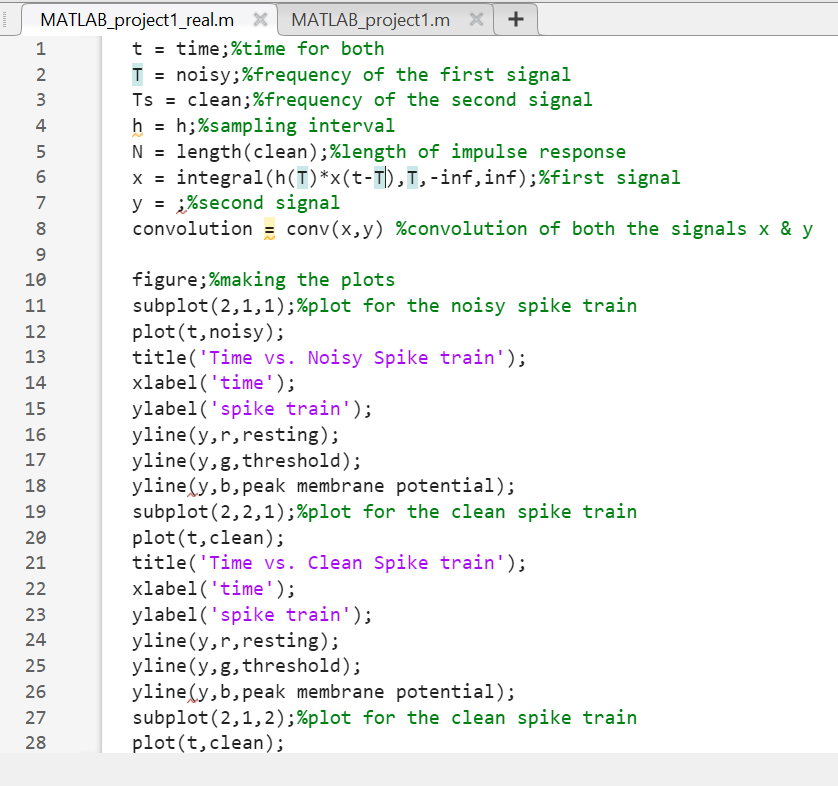 Hello, I just need some help finishing this MATLAB code. I think