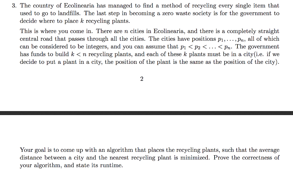  For problems that require you to provide an algorithm, you must