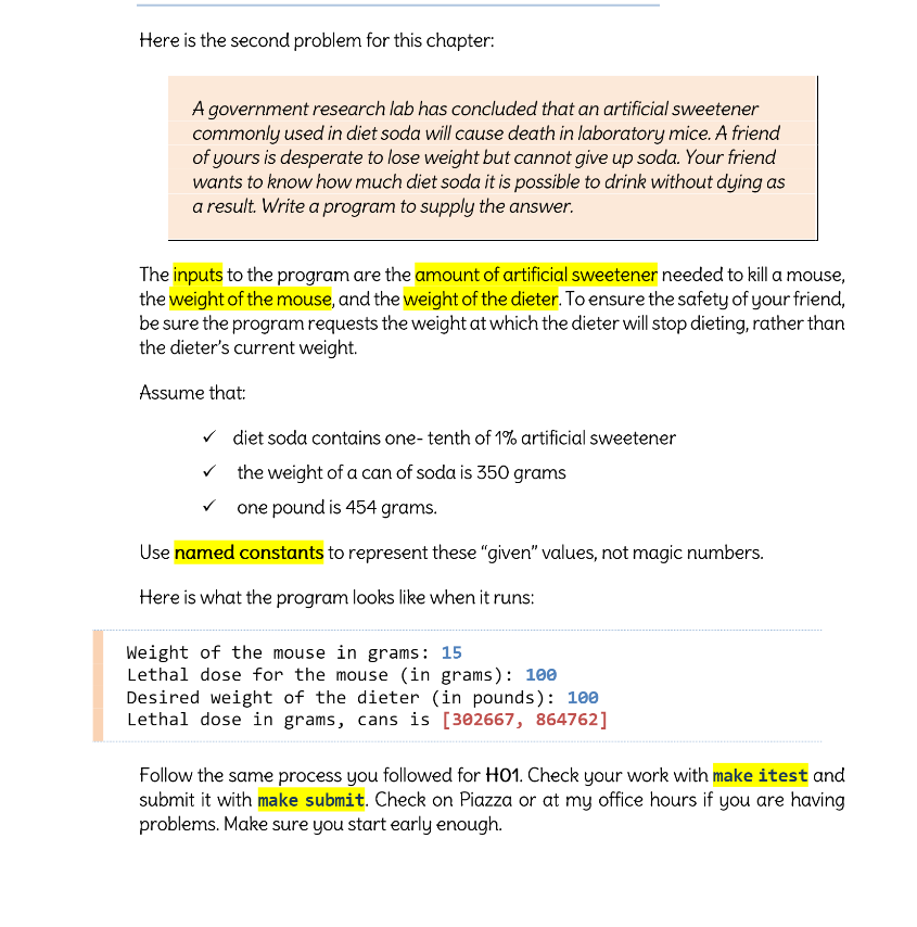  C++ C++ Here is the second problem for this chapter: A