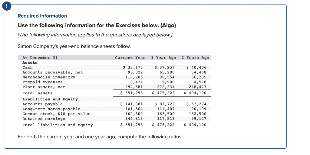 This is all one question, please help! ! Required information Use the