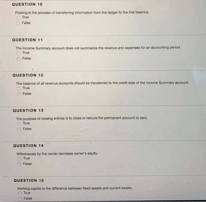 please help!! QUESTION 10 Posting is the process of transferring information from