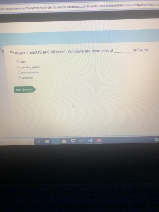 Question : 8 solt Edge xintAssetID 30000020584819868mode-test&AssetLinklD-30 om/Pegasus/Modules/Assessment Tool/Presentat 27 The area