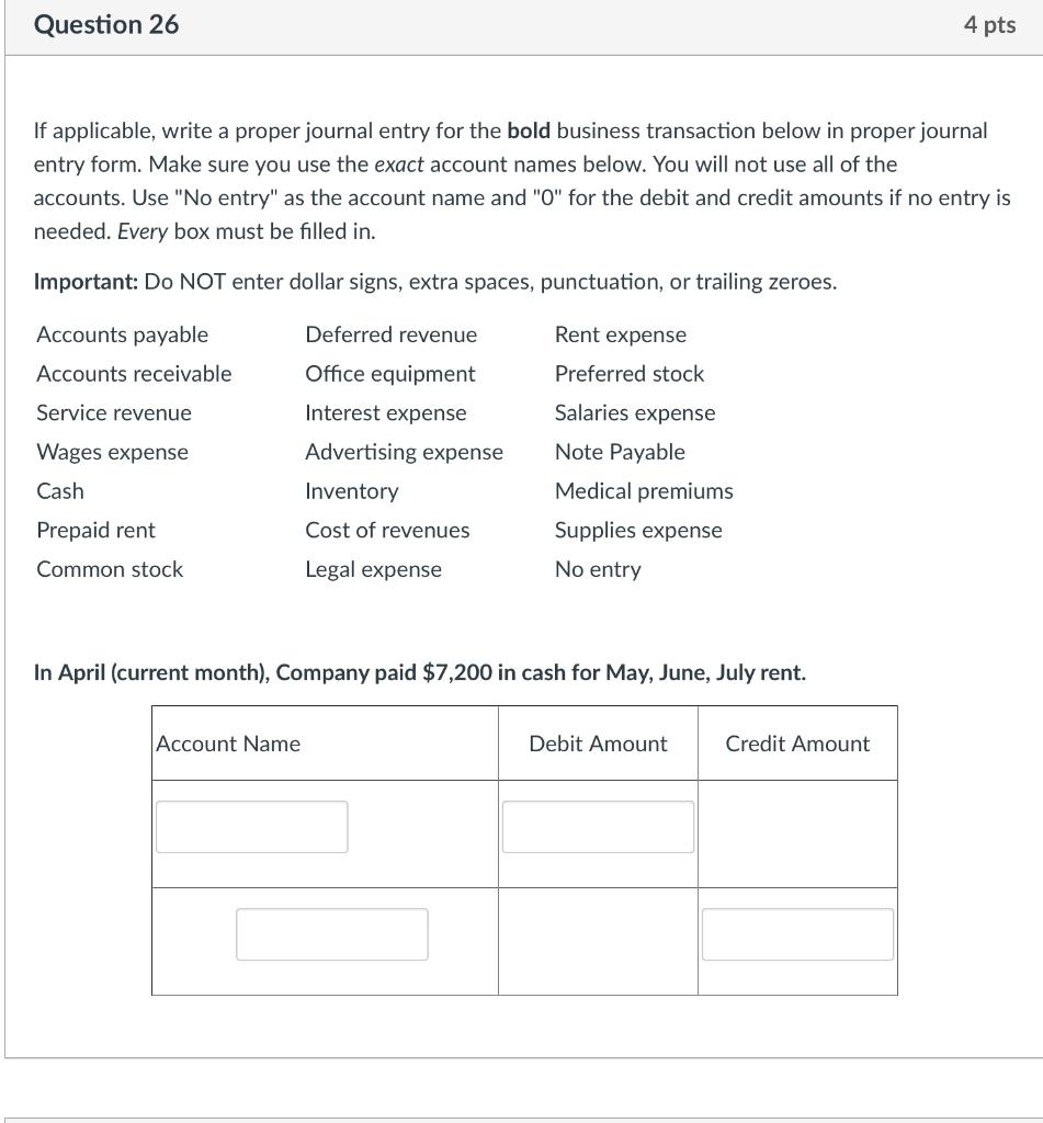  If applicable, write a proper journal entry for the bold business