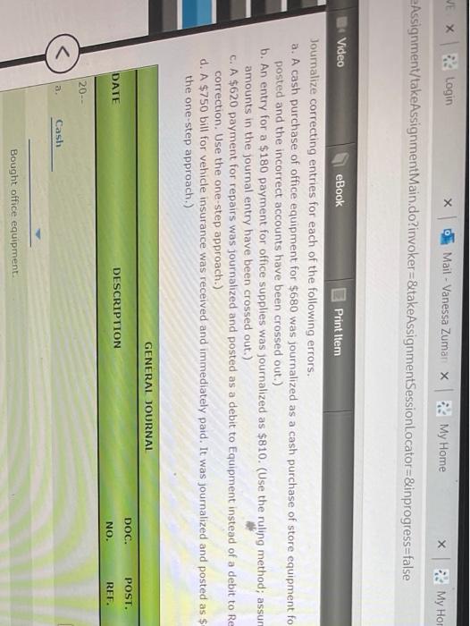  X WE X | Login Mail - Vanessa Zumar x My