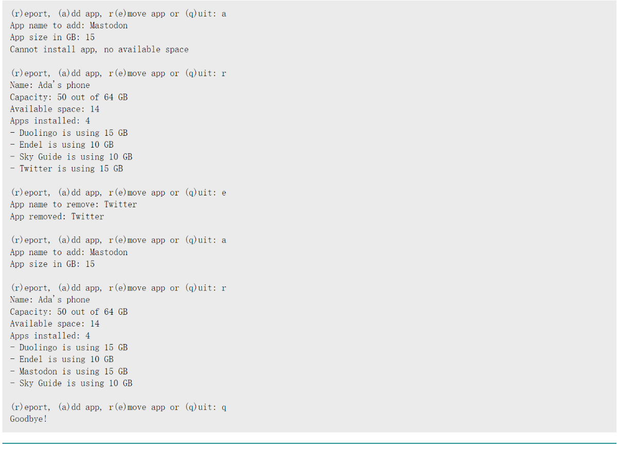 program to help people add and remove apps from their smartphone. To
