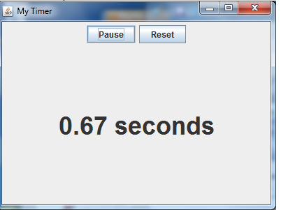 with two buttons and a label. The first button shall be labeled