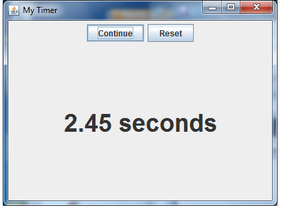"Start". The second buttons shall be labeled "Reset". The label shall display