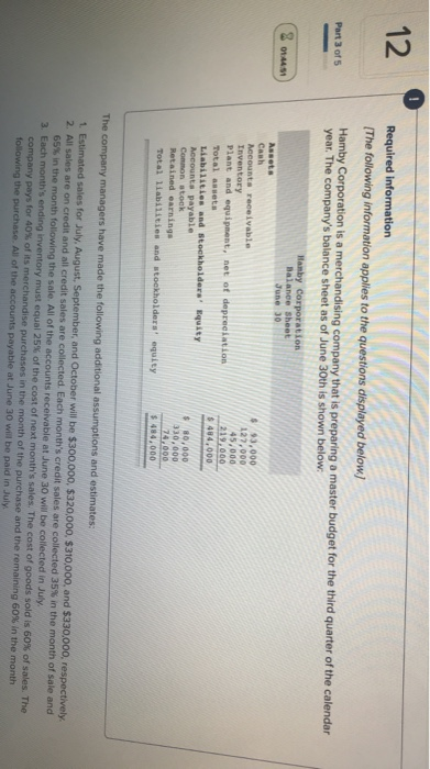  12 Part 3 of 5 8 MM Required information [The following