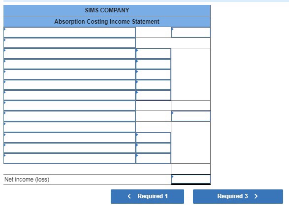 1, 2017. Its cost and sales information for this year follows Manufacturing