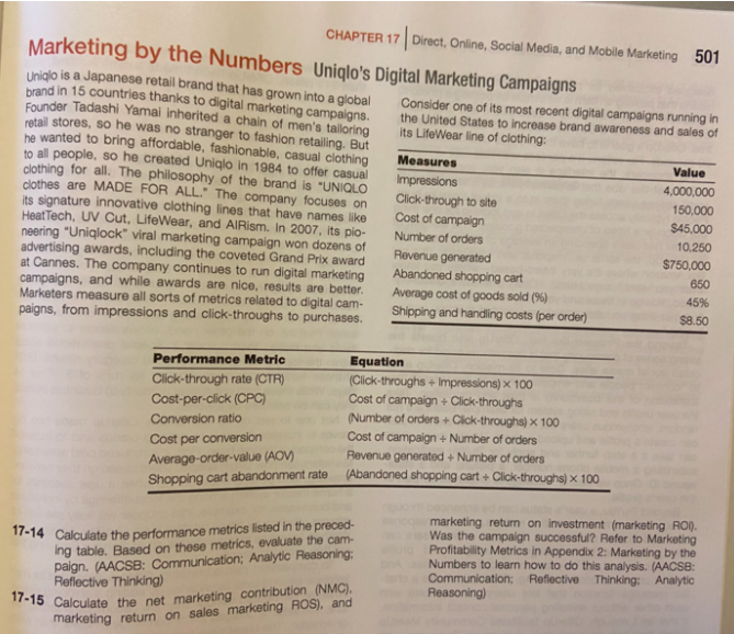 Please answer questions 17 - 14 and 17 - 15 at the