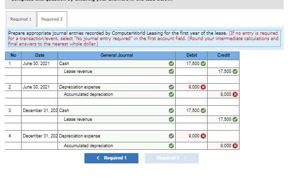 firm, leased several computers under a two-year operating lease agreement from ComputerWorld
