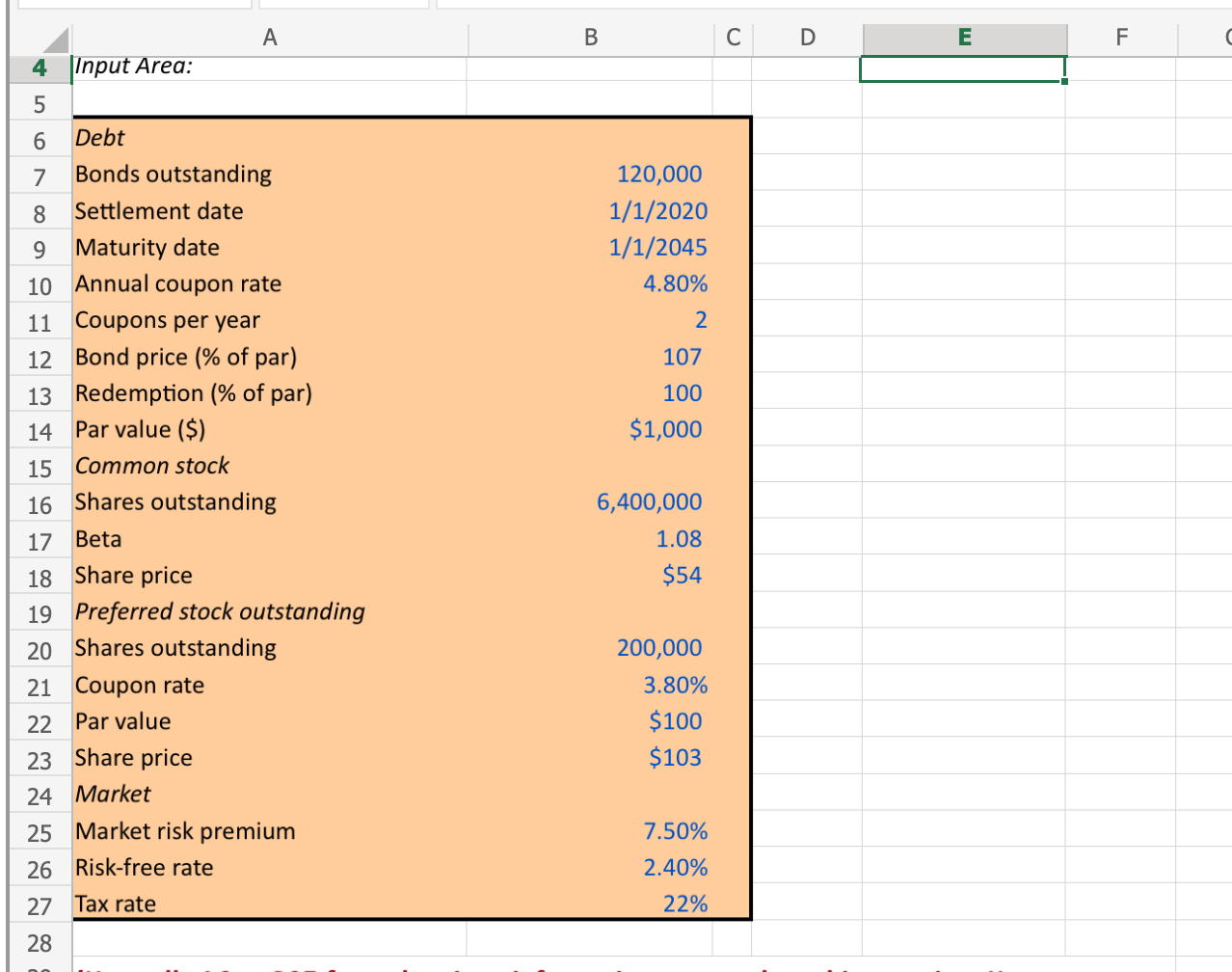 Question 1: Show all excel formulas Question 2: show all excel formulas