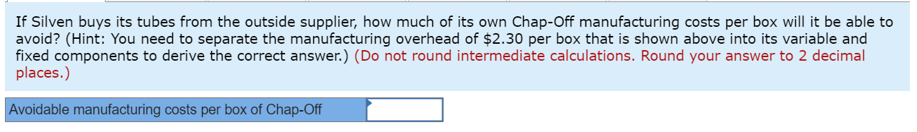 You! 1. 2. 3. 4. 5. 6. 7. Silven Industries, which manufactures