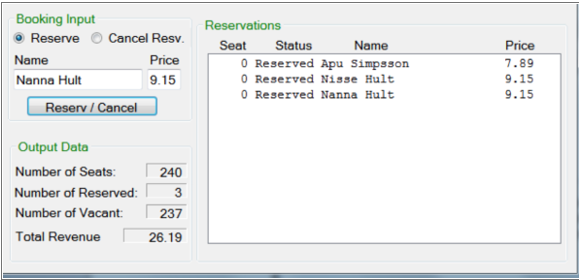 Design and implement a Java program that creates a GUI that will