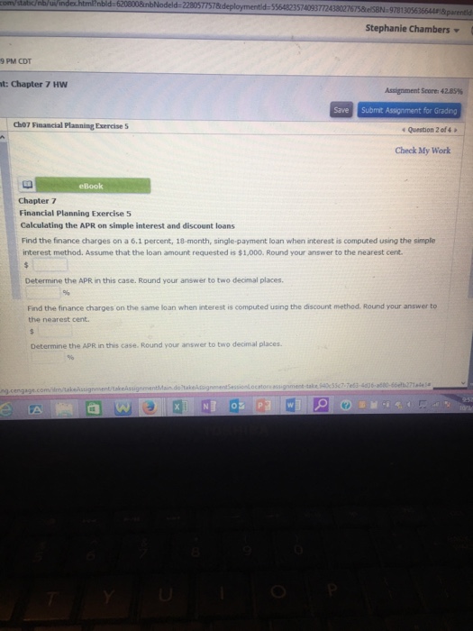  22805 Stephanie Chambers 9PM CDT t: Chapter 7 HW Assignment Score:4285%