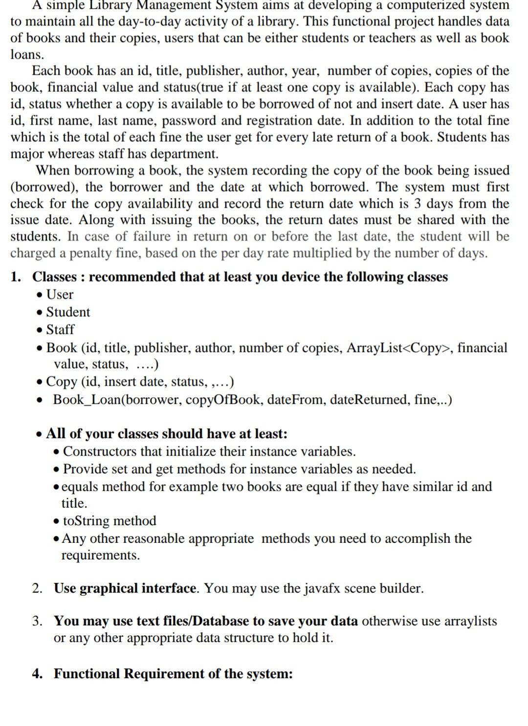 please I wont the solution in java and javafx pleeease I wont